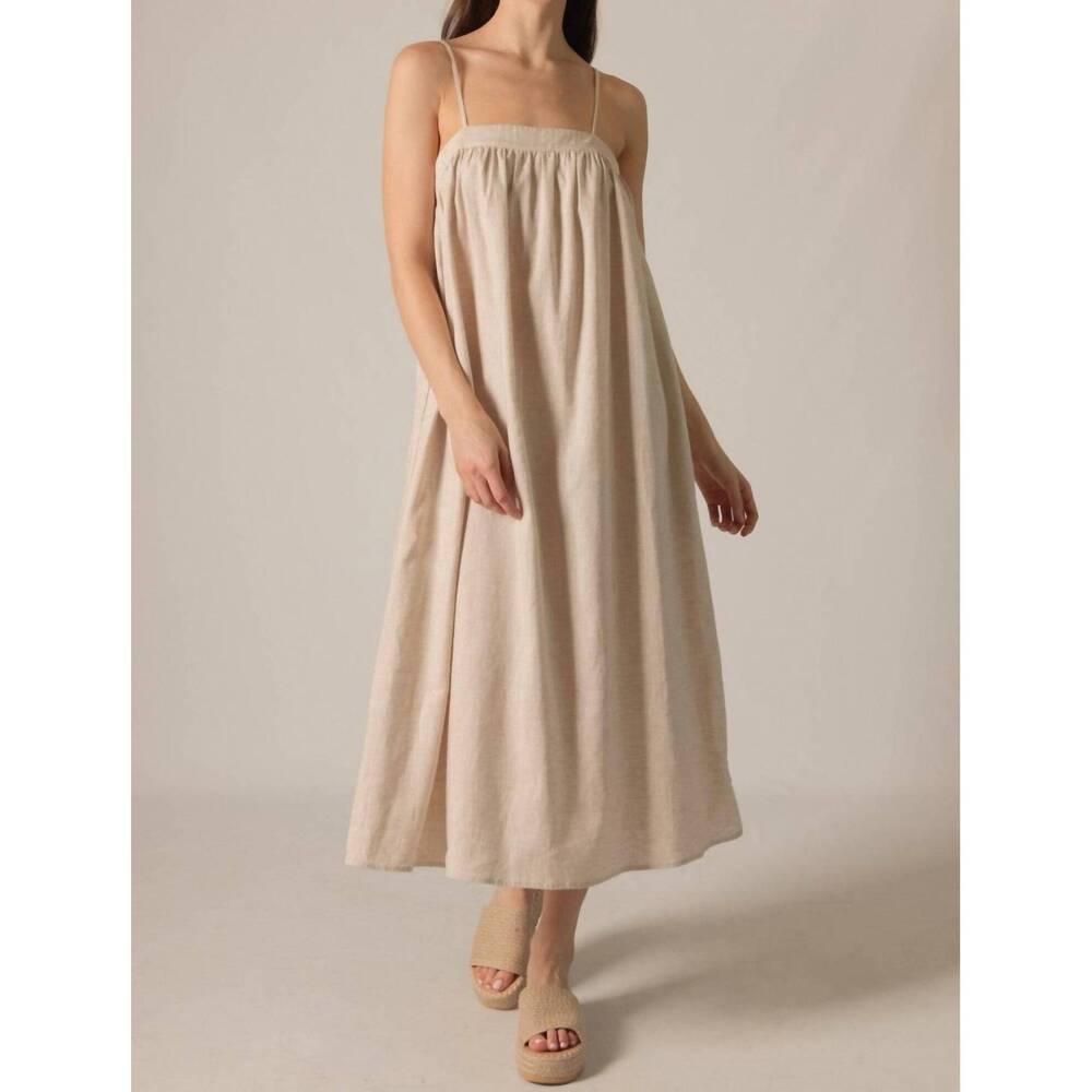 NEW P.CILL linen maxi dress in natural